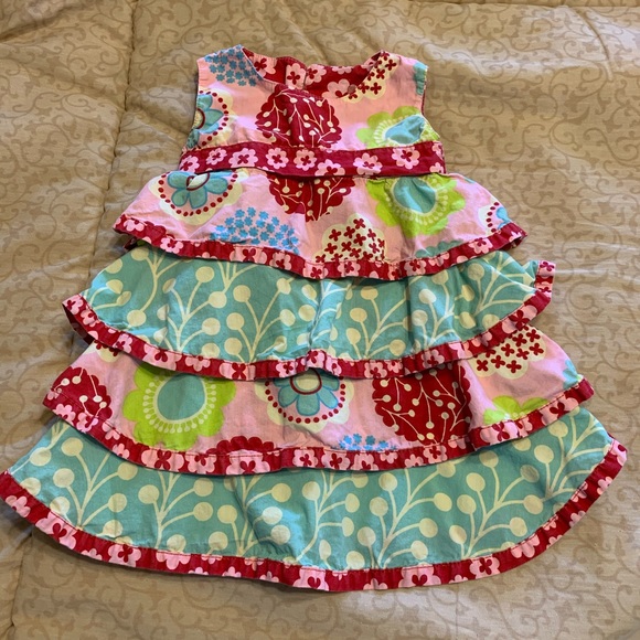 Jelly The Pug Other - Jelly the Pug Sleeveless Ruffled Dress-size 12 mo.